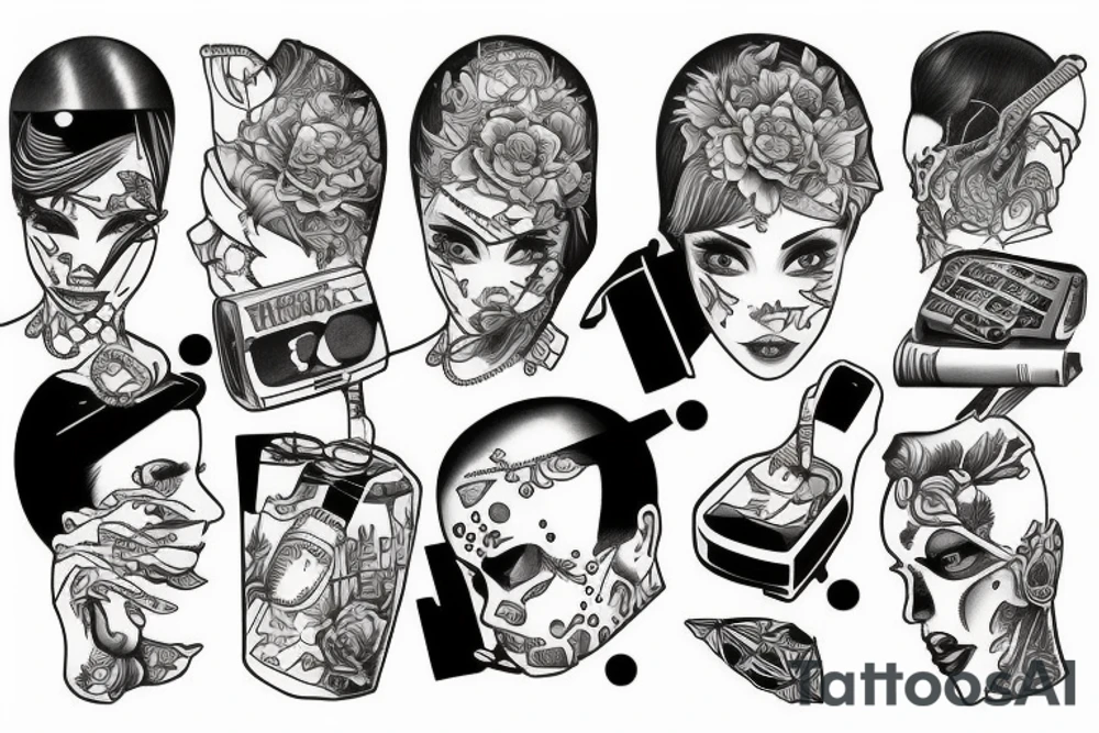 orange juice box tattoo idea