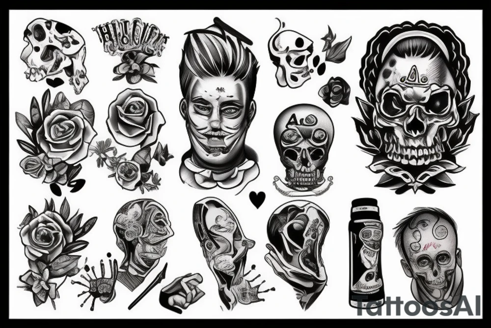 rip alcoholism tattoo idea
