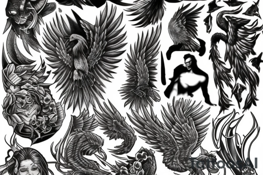 Phoenix tattoo idea