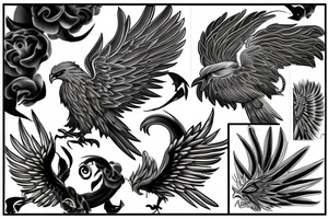 Phoenix tattoo idea