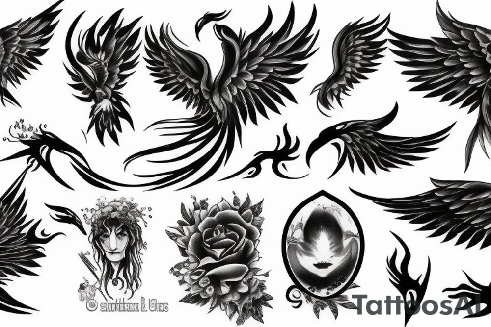 Phoenix tattoo idea