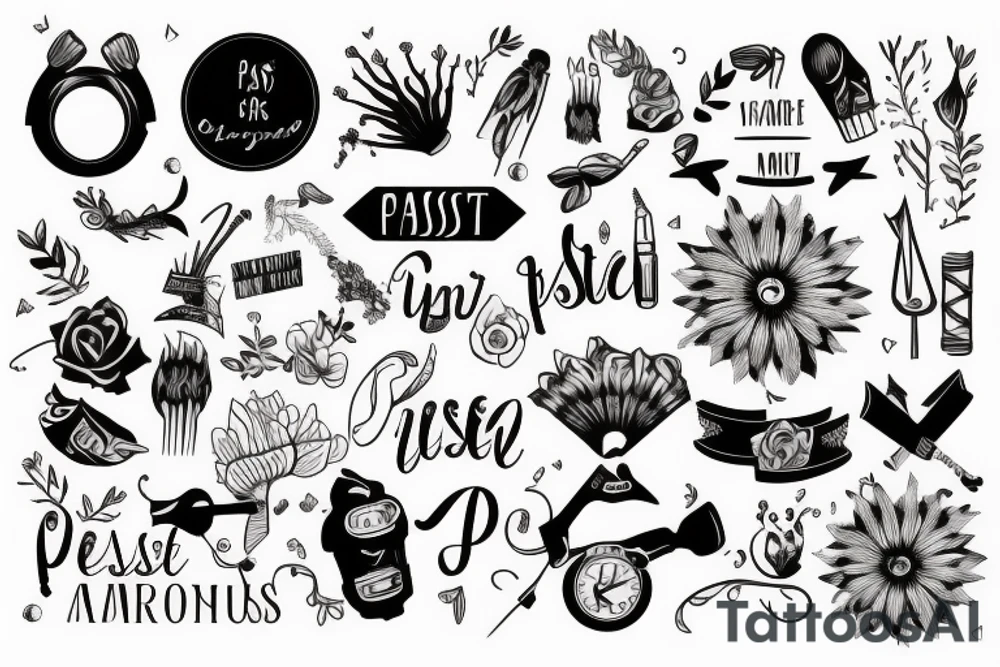 the past is nicer than reality tattoo idea