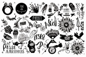 the past is nicer than reality tattoo idea
