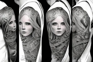 Female Viking Warrior tattoo idea