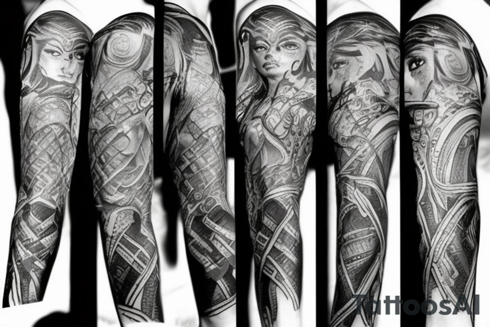Female Viking Warrior tattoo idea