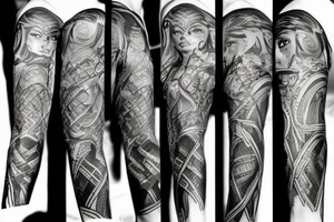 Female Viking Warrior tattoo idea