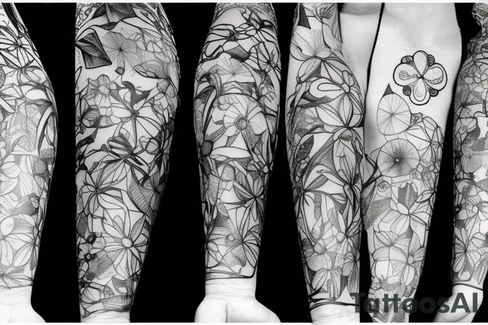 clover and willow botanicals tattoo idea