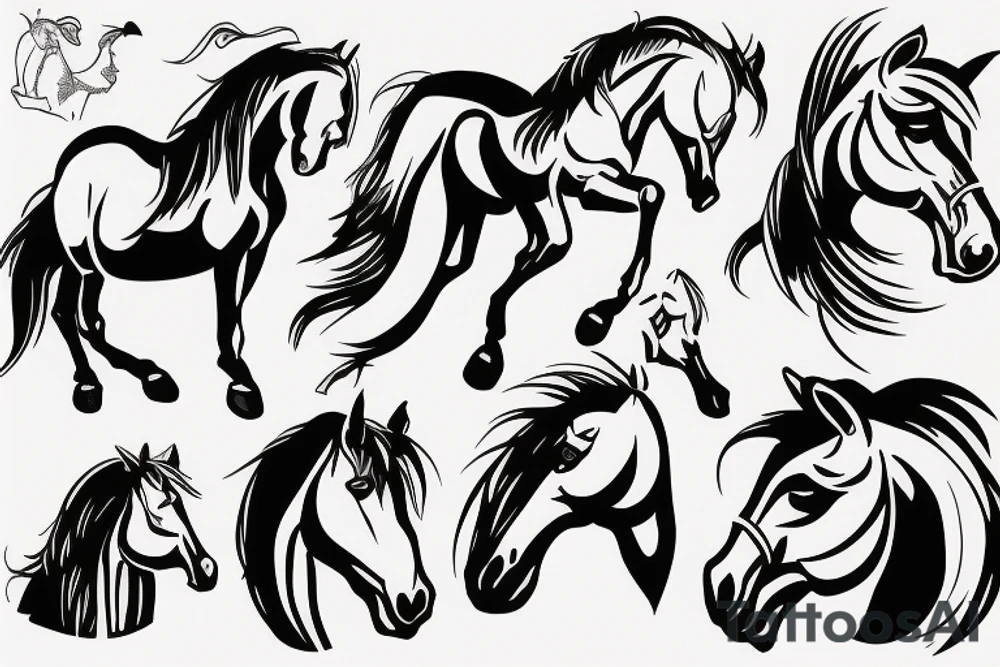 horses thief tattoo idea