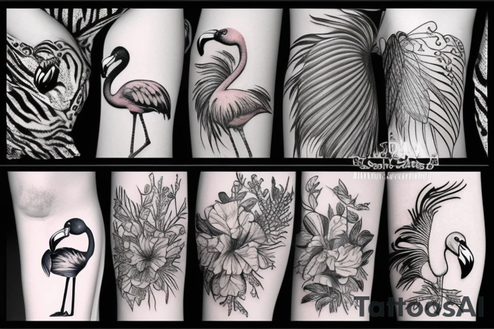 flamingo tattoo idea