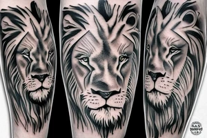 Lion scar king real tattoo idea