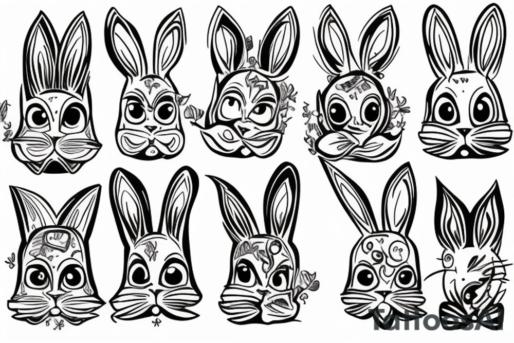 Bunny ears tattoo idea