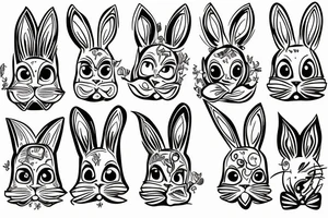 Bunny ears tattoo idea