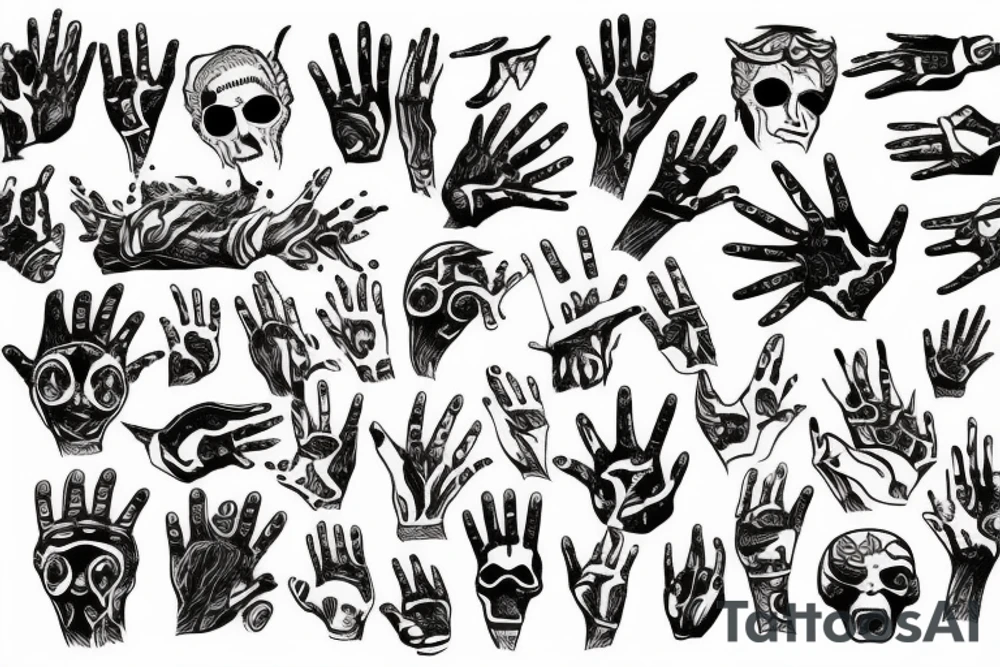 Hide the burn from the hand tattoo idea