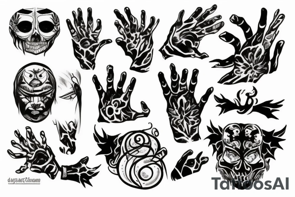 Hide the burn from the hand tattoo idea