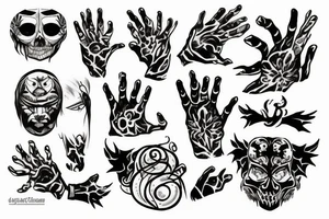 Hide the burn from the hand tattoo idea