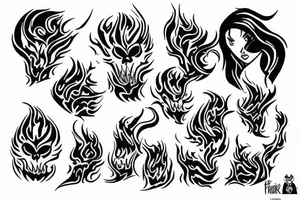 Hide the burn from the fire tattoo idea