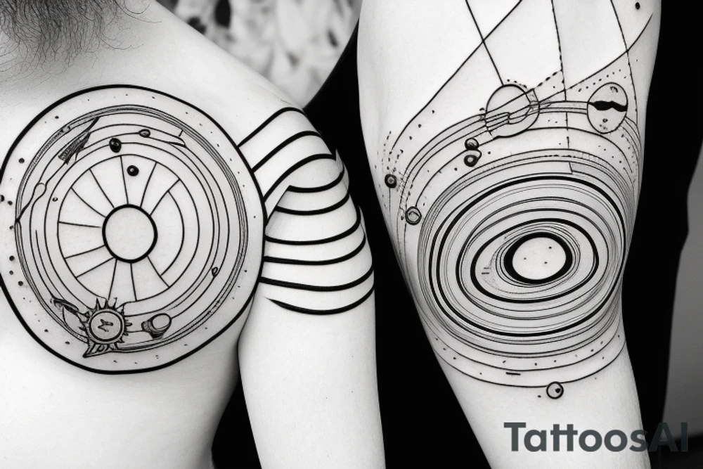 solar system tattoo idea