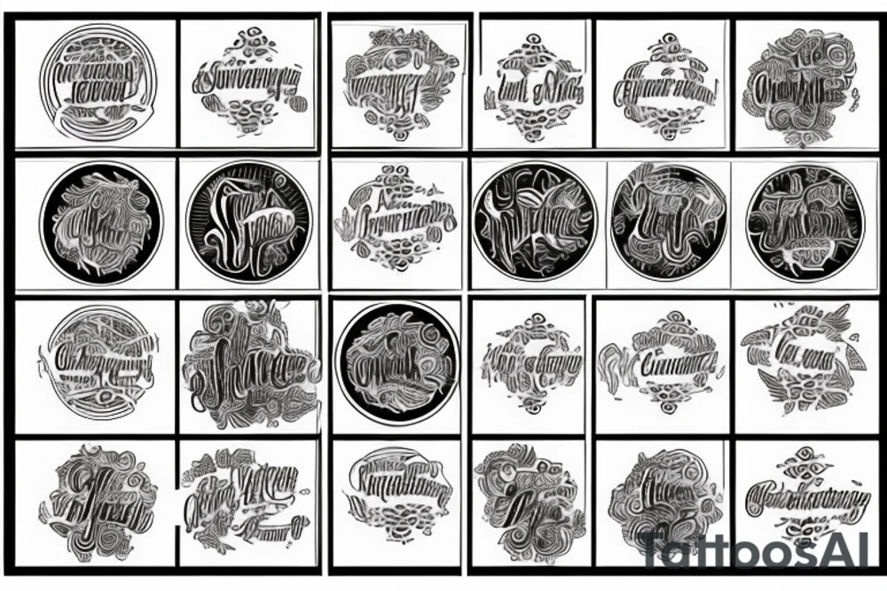 a graphic depiction of the serenity prayer tattoo idea