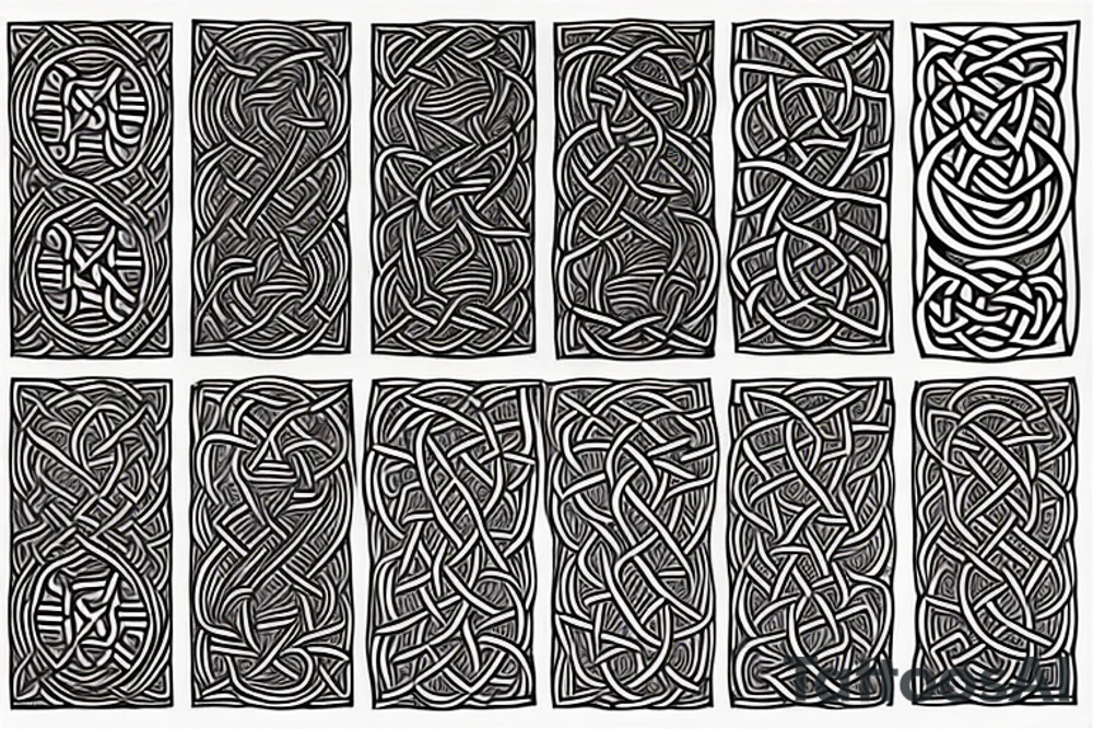 Celtic knotwork spiderweb tattoo idea