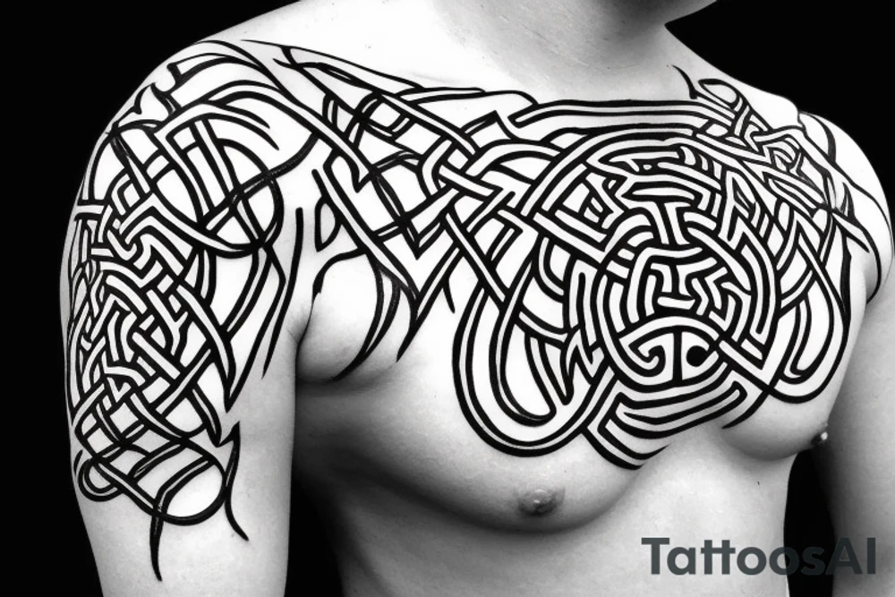 Celtic knotwork spider tattoo idea