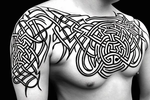 Celtic knotwork spider tattoo idea