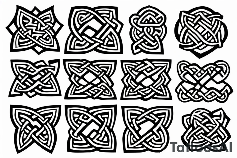 Celtic knotwork anvil tattoo idea