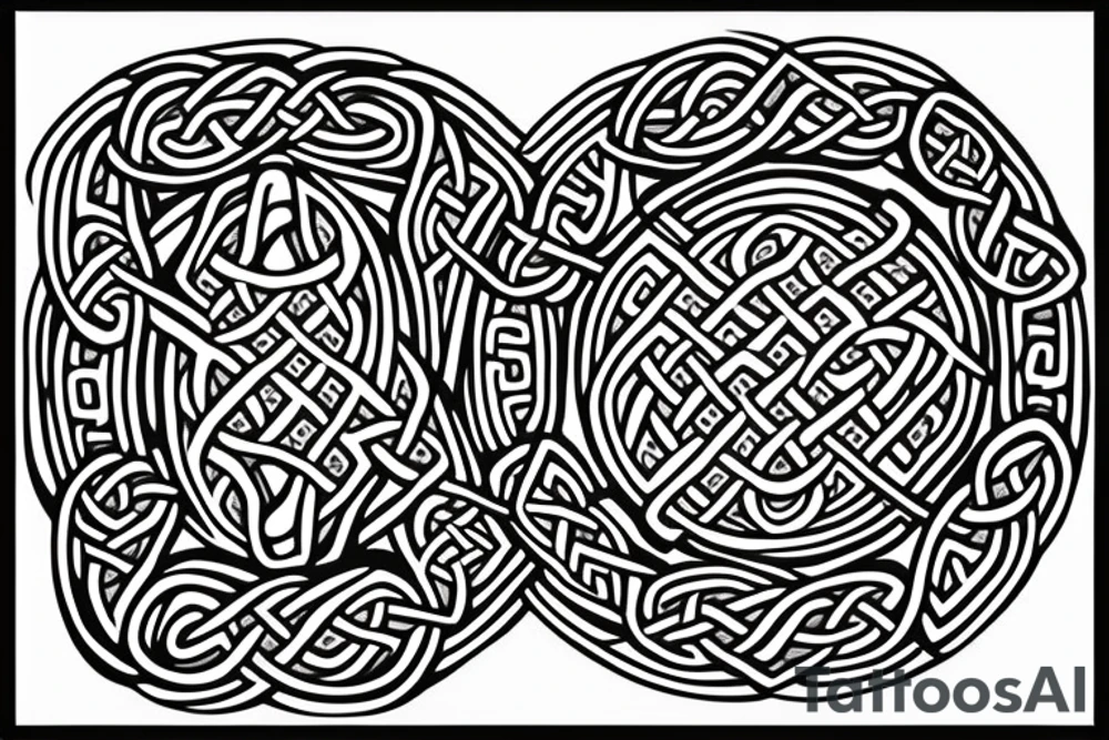 Celtic knotwork anvil tattoo idea