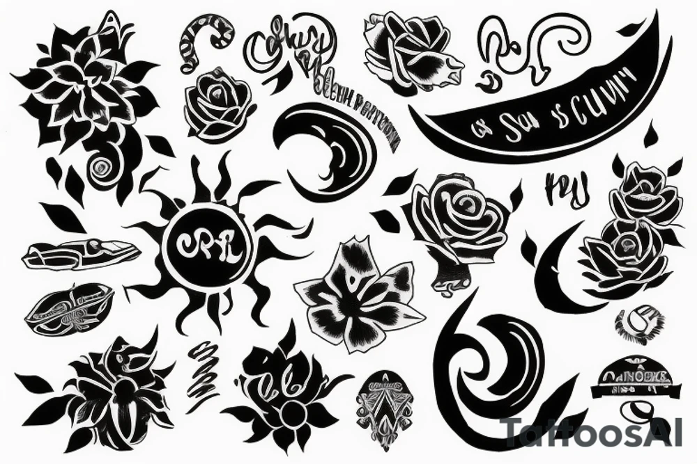 script om into sun tattoo idea