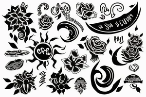 script om into sun tattoo idea