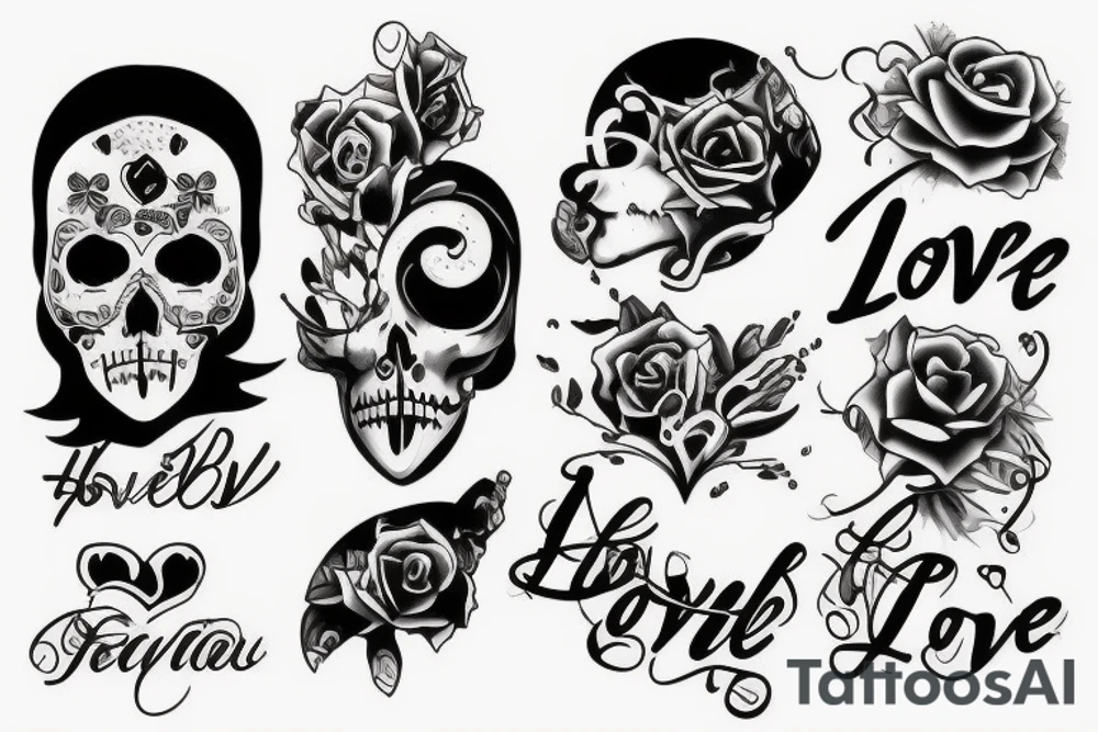 "LOVE H3R" tattoo idea