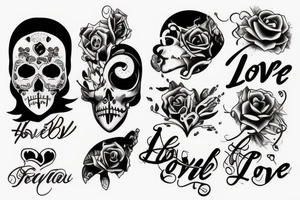 "LOVE H3R" tattoo idea