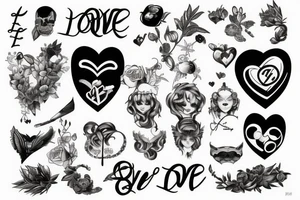 "LOVE H3R" tattoo idea