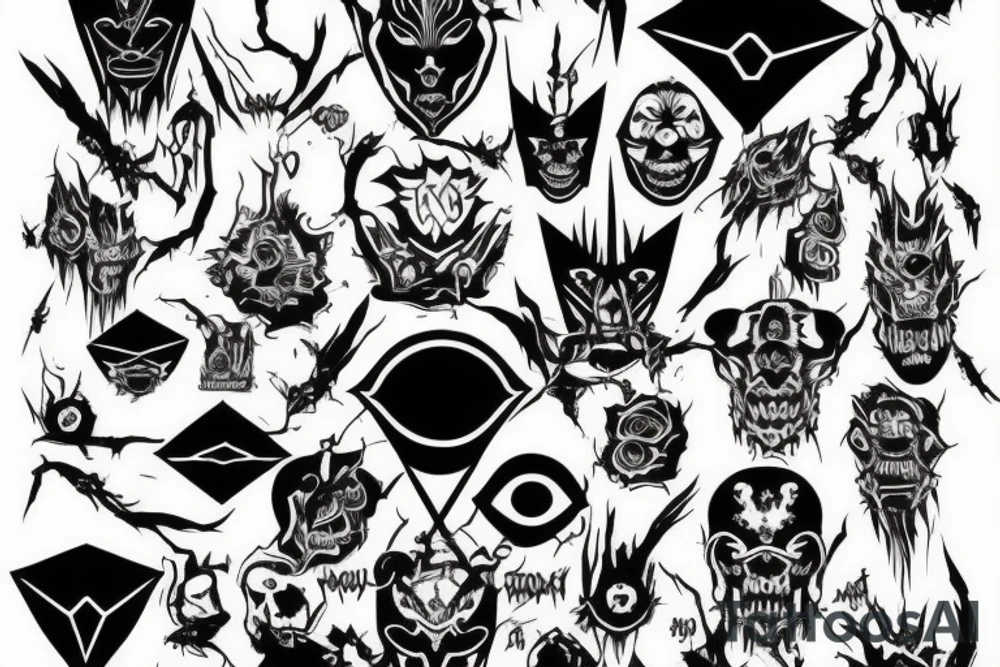 Money power darkness red eyes shadow drugs 666 illuminati tattoo idea