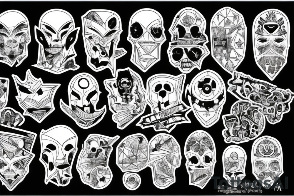 Money power darkness shadow drugs 666 illuminati thug life tattoo idea