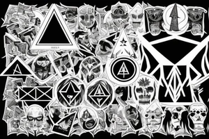 Money power darkness shadow drugs 666 illuminati thug life tattoo idea