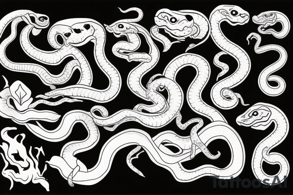 A snake that devours itself tattoo idea