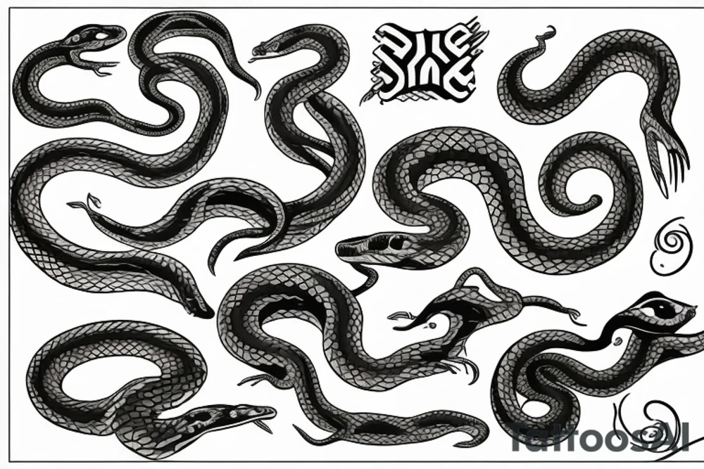 A snake that devours itself tattoo idea