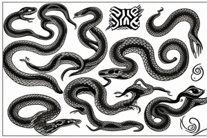 A snake that devours itself tattoo idea