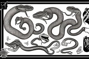 A snake that devours itself tattoo idea