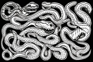 A snake that devours itself tattoo idea