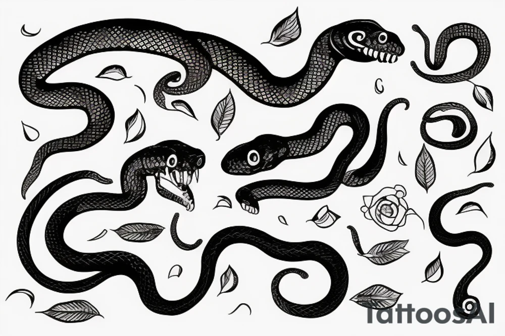 A snake that devours itself tattoo idea