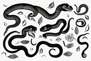 A snake that devours itself tattoo idea
