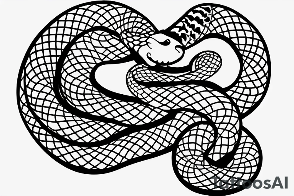 A snake that devours itself tattoo idea