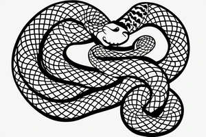 A snake that devours itself tattoo idea