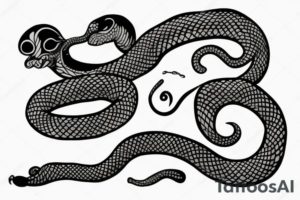 A snake tattoo idea