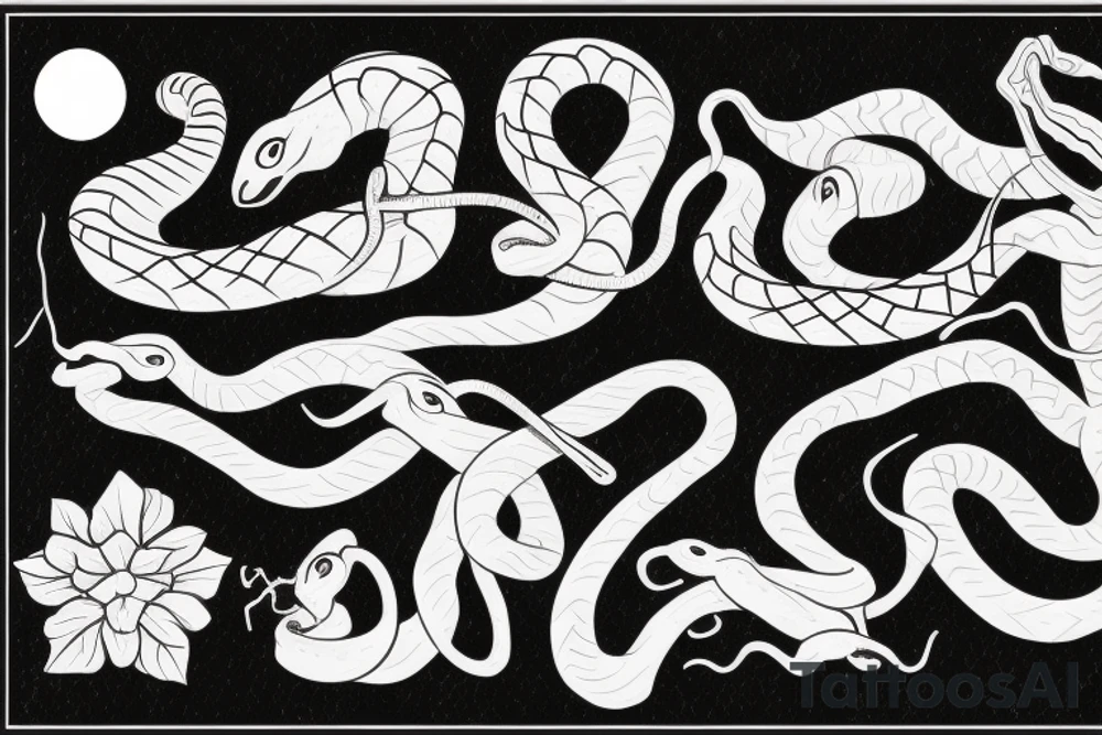 A snake tattoo idea