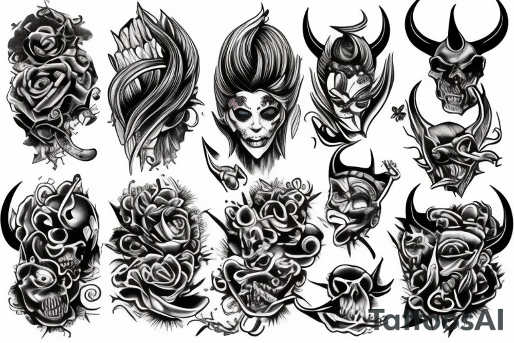 Devilish tattoo tattoo idea