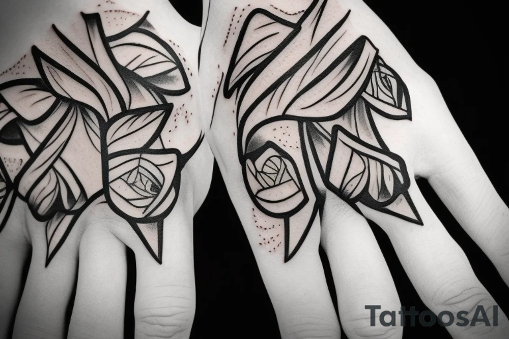 skeleton hand pointing up tattoo idea