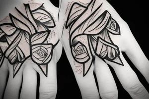 skeleton hand pointing up tattoo idea