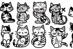 sunshine kitty tattoo idea